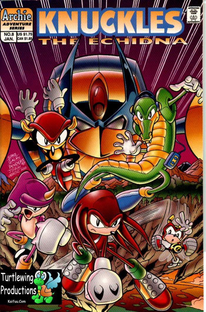 Knuckles - January 1998 Comic cover page